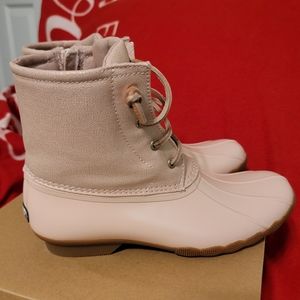 Sperry Big girl's saltwater sparkle duck boots